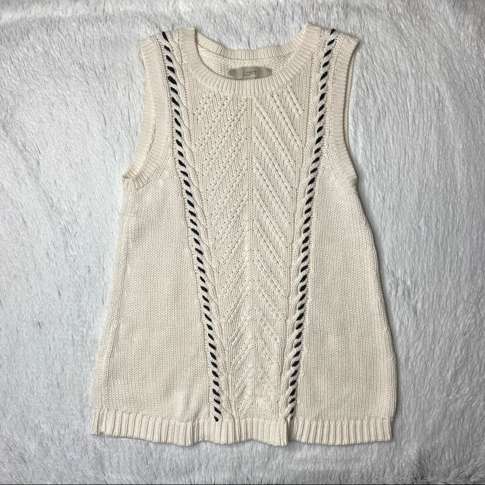 Loft Sweater Sleeveless Top